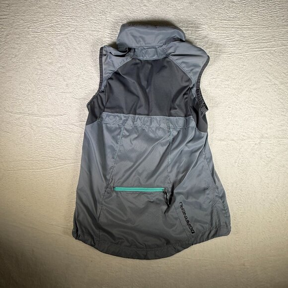 Louise Garneau Women's Gray Sleeveless Zip Up Cabriolet Cycling Jacket Size M - Picture 2 of 9